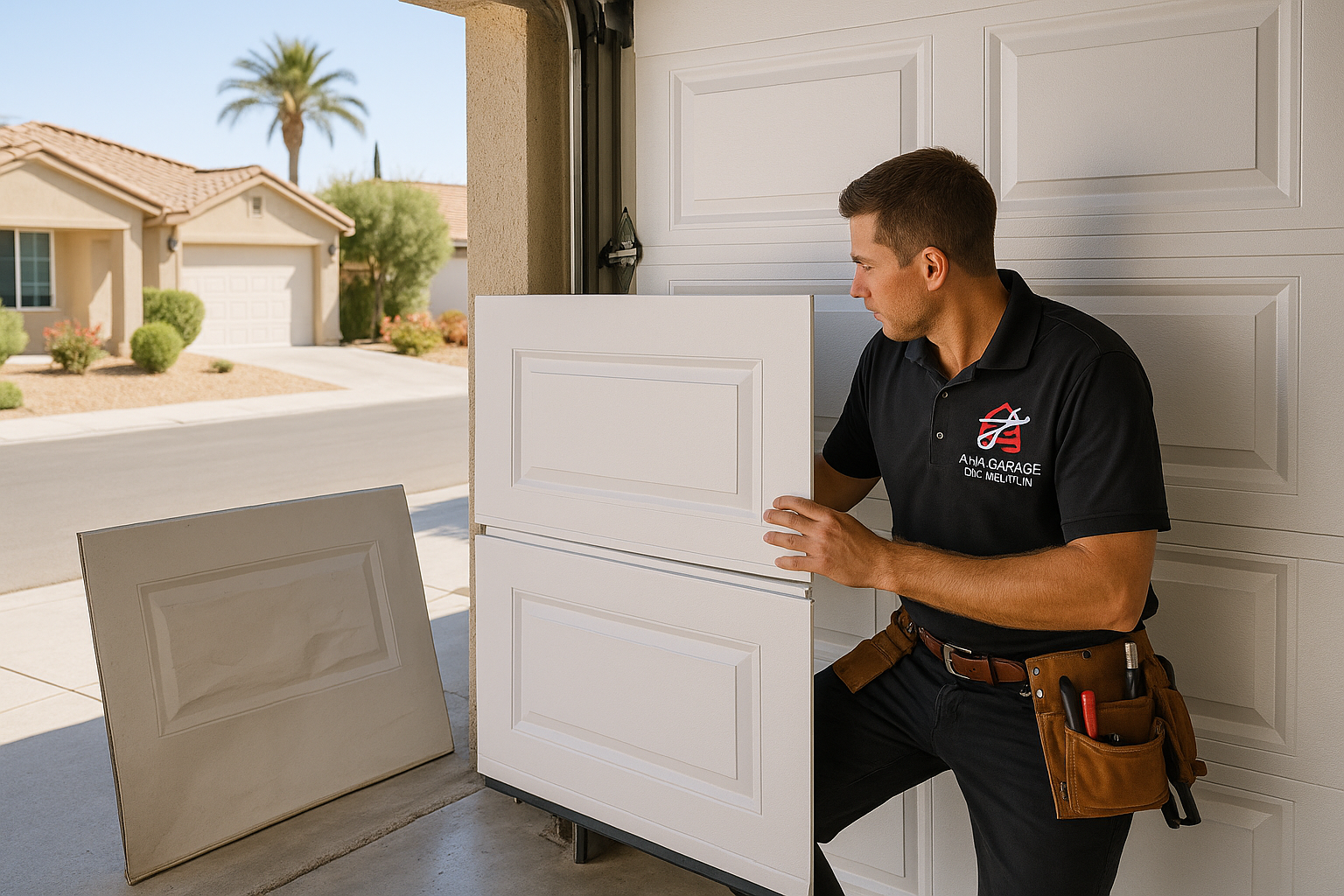 Garage Door Panel Replacement service in Talcottville