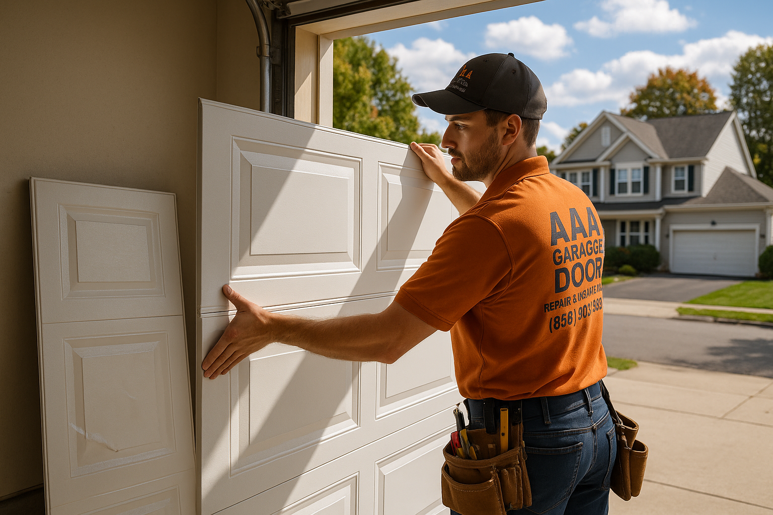 Garage Door Panel Replacement service in Newington