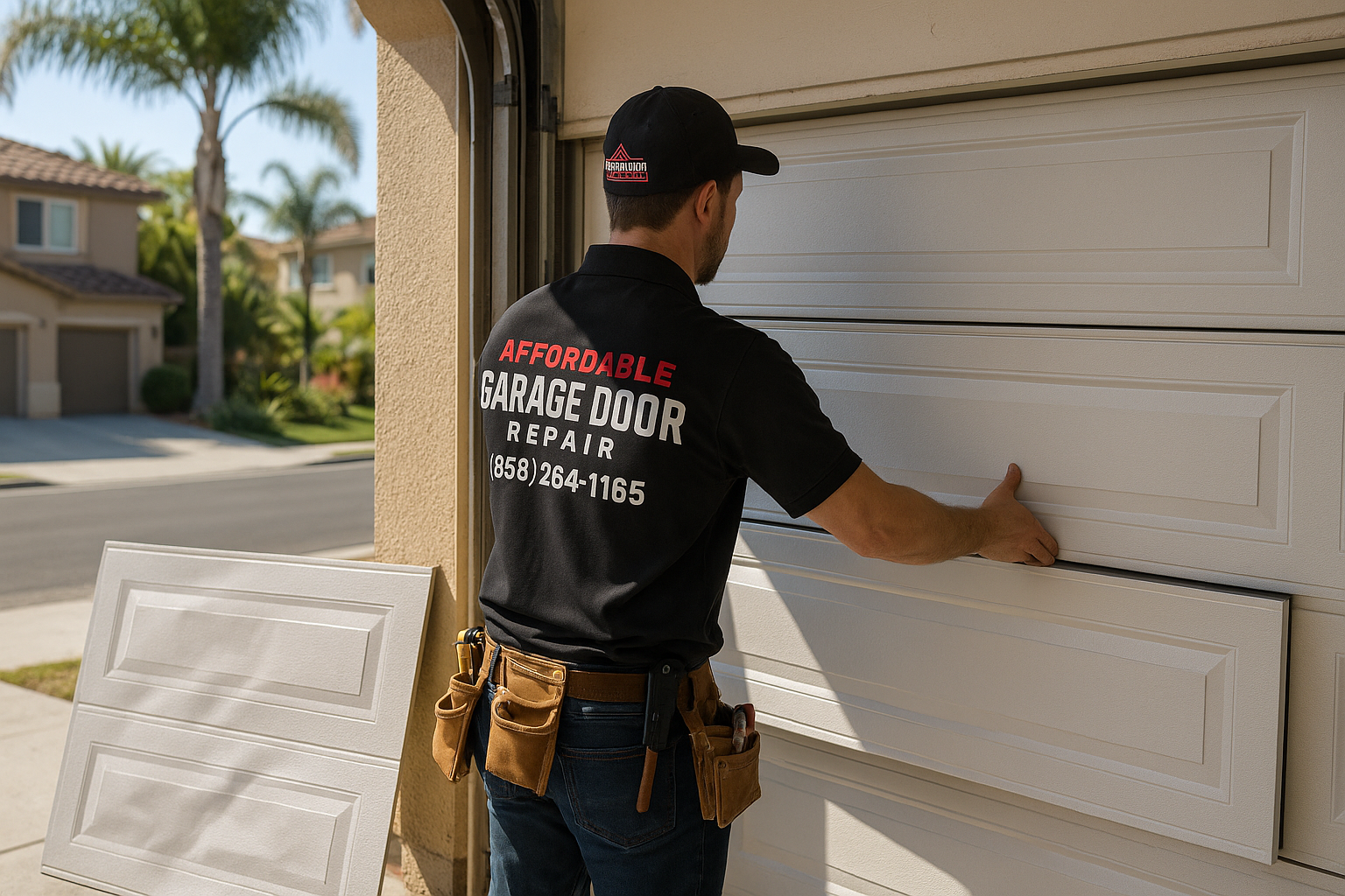Garage Door Panel Replacement service in Simsbury