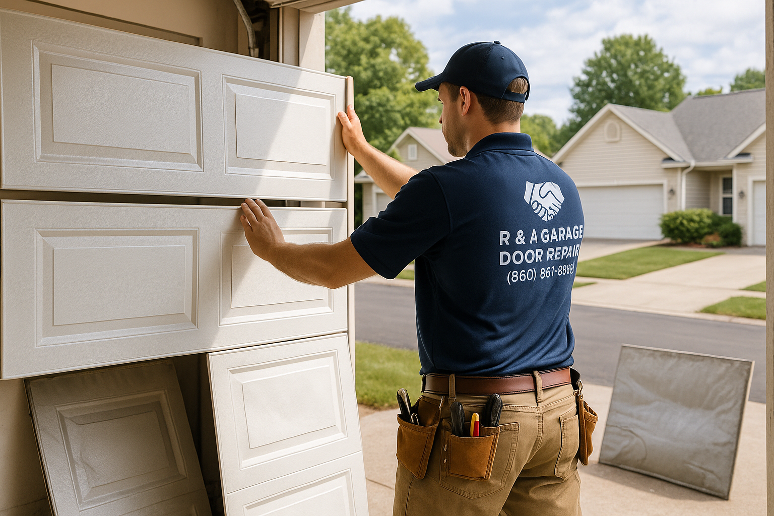 Garage Door Panel Replacement service in West Hartford