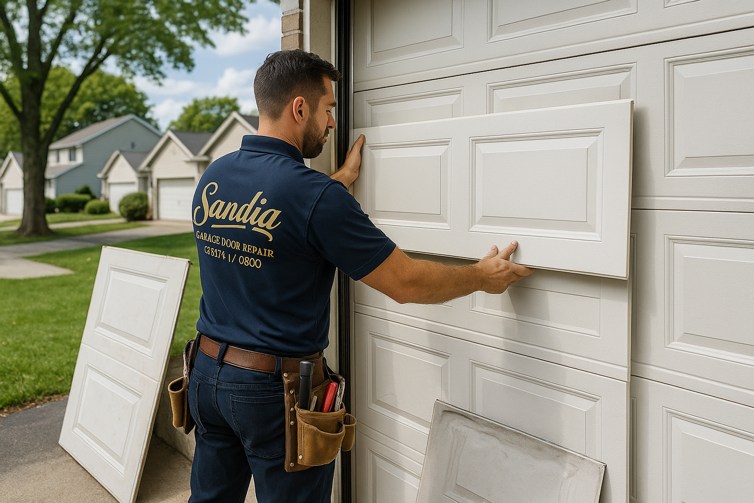 Garage Door Panel Replacement service in Avon