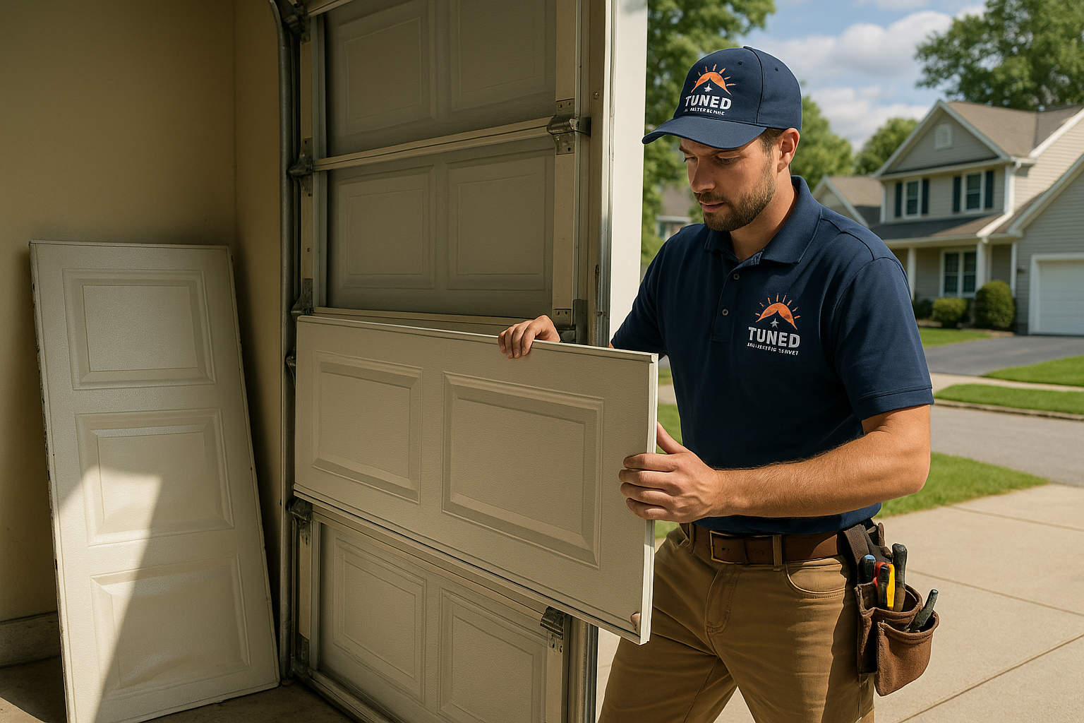 Garage Door Panel Replacement service in Barkhamsted