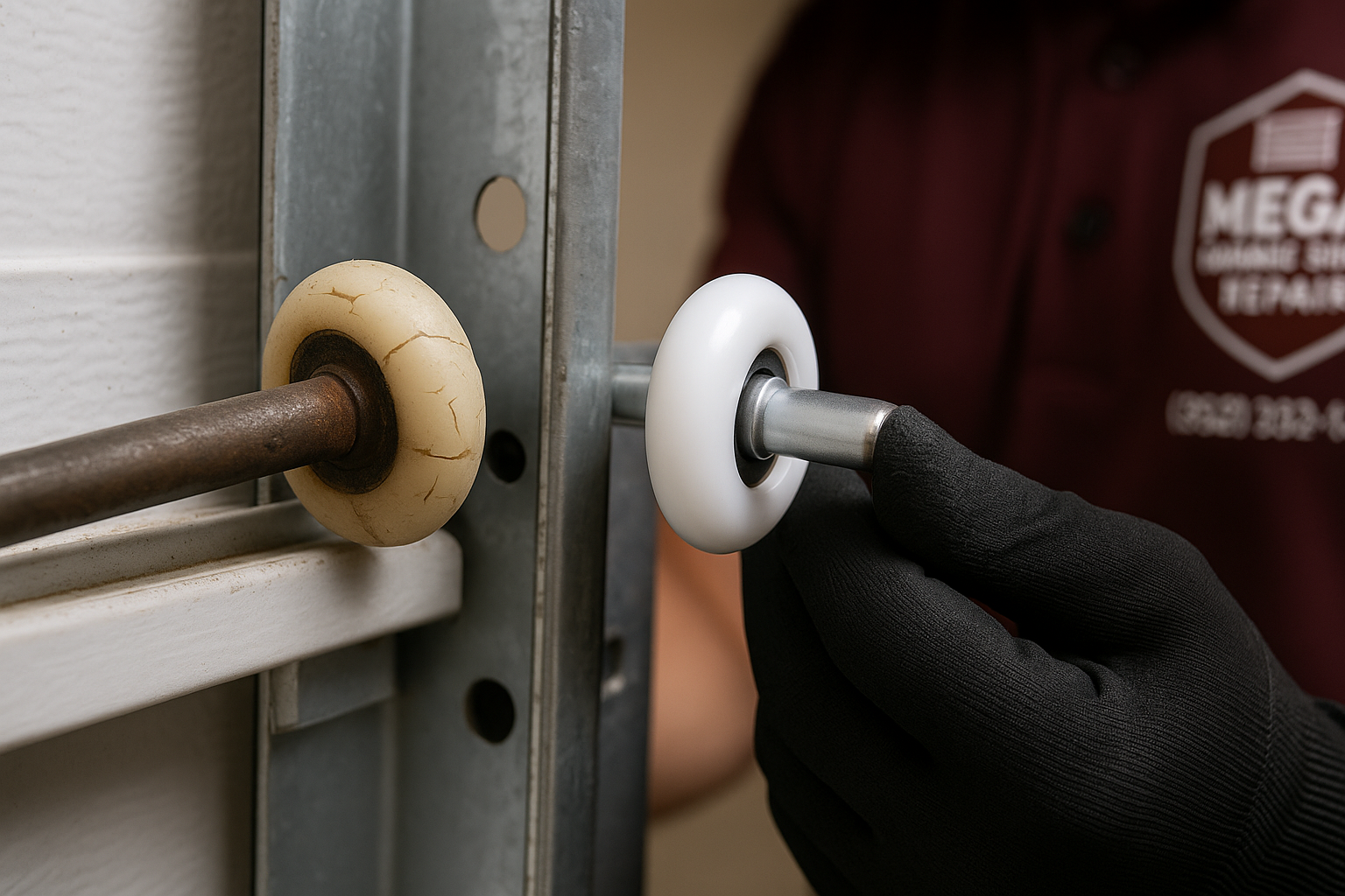 Garage Door Roller Replacement service in North Coventry