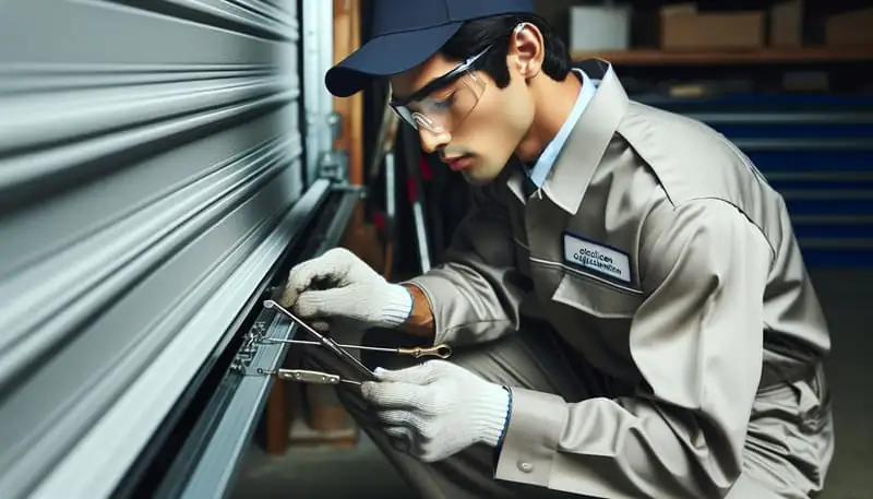 Garage Door Track Repair in North Thompsonville